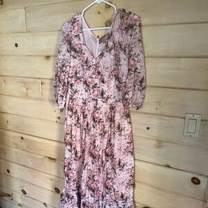 JessaKae Blush Pink Floral Dress